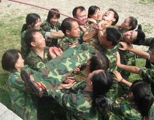 心理行為器材訓練上團結就是力量